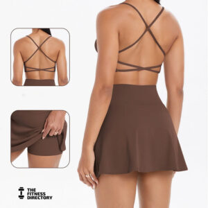 Padel Backless Bra and Skort Tennis Set