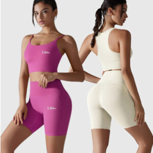 SoftFit Bra and Shorts Gym Set