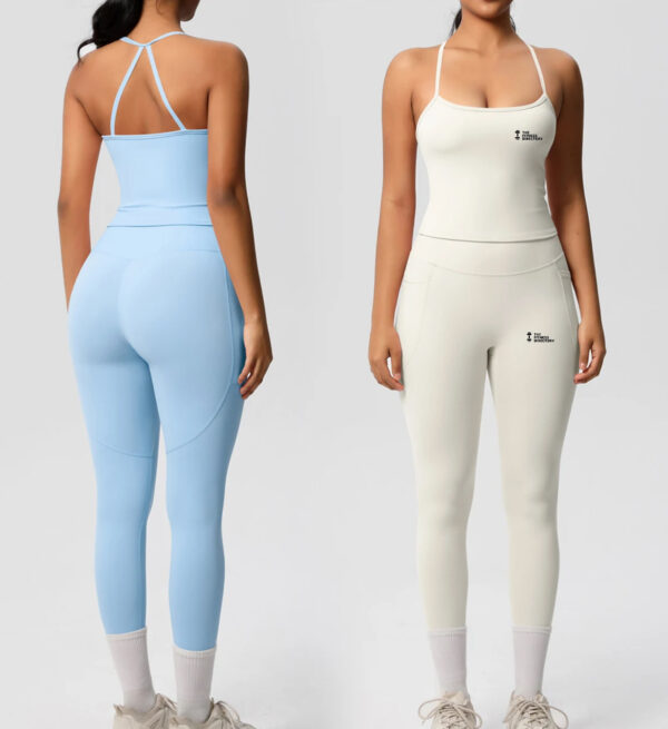 PowerMuse Top and Leggings Gym Set