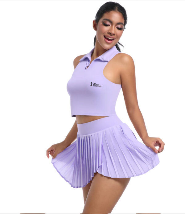 Pleated Padel Tennis Skirt and Top Set - Image 3
