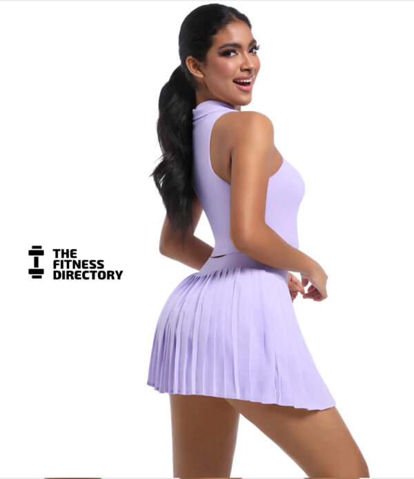 Pleated Padel Tennis Skirt and Top Set - Image 5