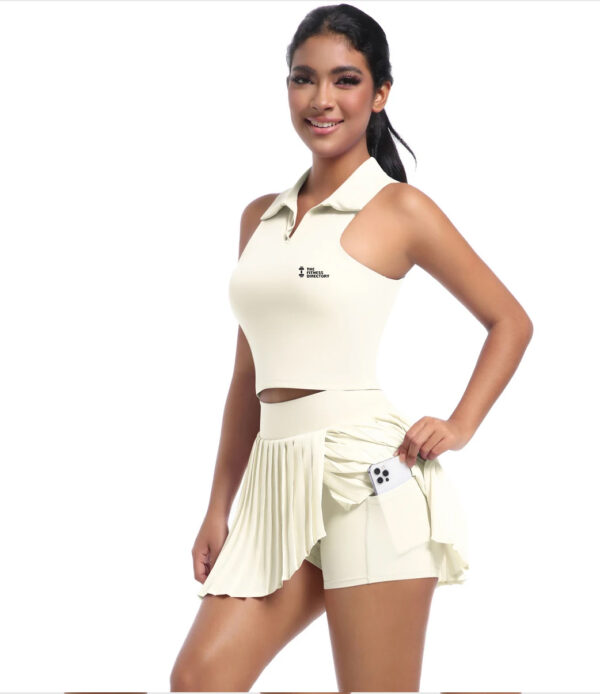 Pleated Padel Tennis Skirt and Top Set - Image 2
