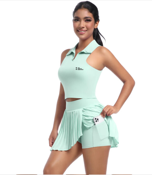 Pleated Padel Tennis Skirt and Top Set - Image 8