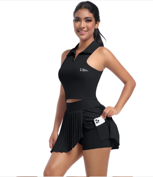 Pleated Padel Tennis Skirt and Top Set - Image 4