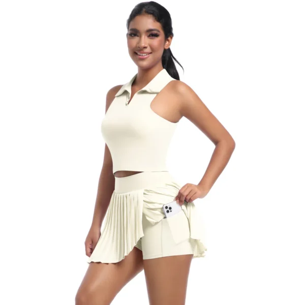 Pleated Padel Tennis Skirt and Top Set - Image 16