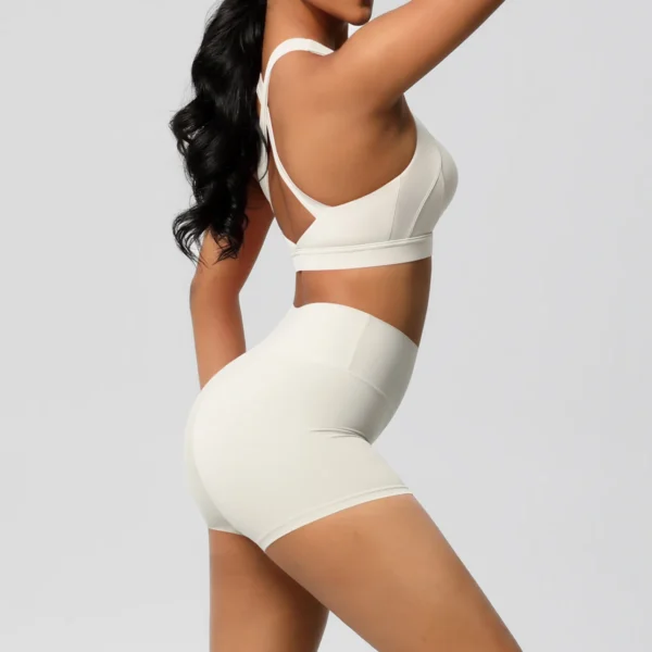 2 Piece AeroForm Shorts and Bra Gym Set - Image 4
