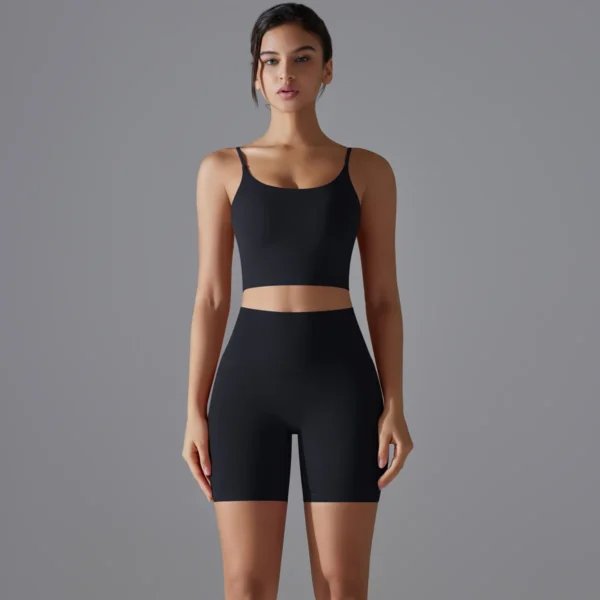 SoftFit Bra and Shorts Gym Set - Image 16