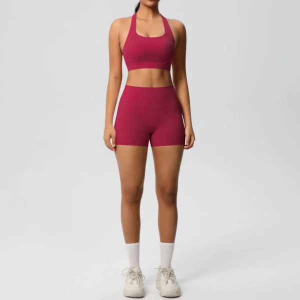 2 Piece AeroForm Shorts and Bra Gym Set - Image 50