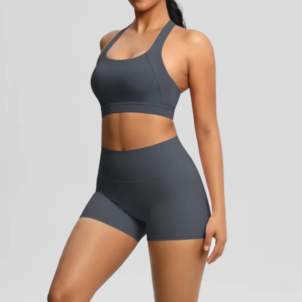 2 Piece AeroForm Shorts and Bra Gym Set - Image 6