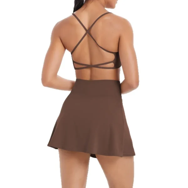 Padel Backless Bra and Skort Tennis Set - Image 6