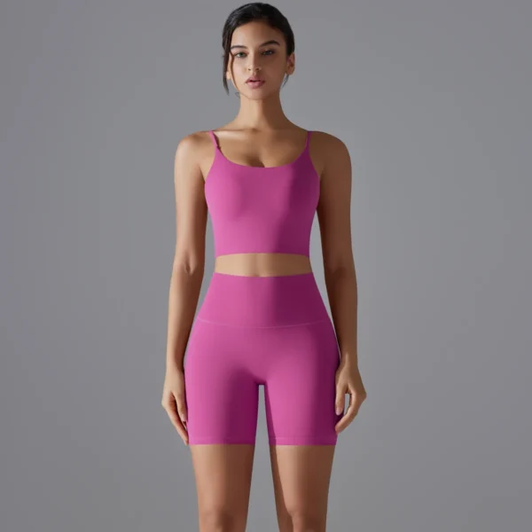 SoftFit Bra and Shorts Gym Set - Image 18