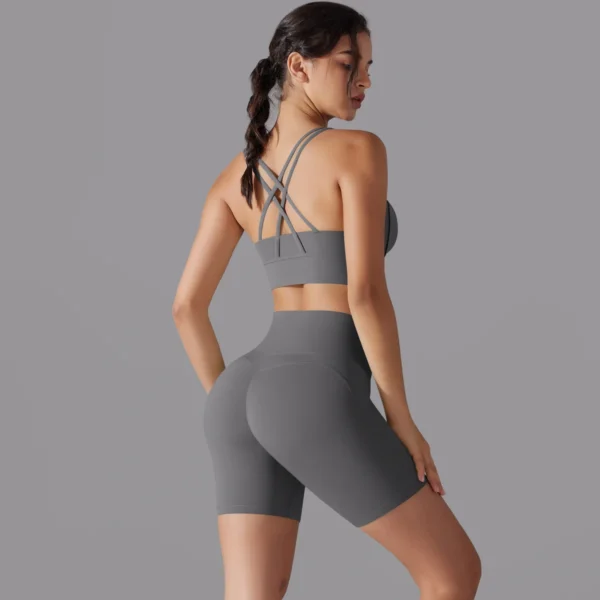 ThriveFit Bra and Shorts Gym Set - Image 44