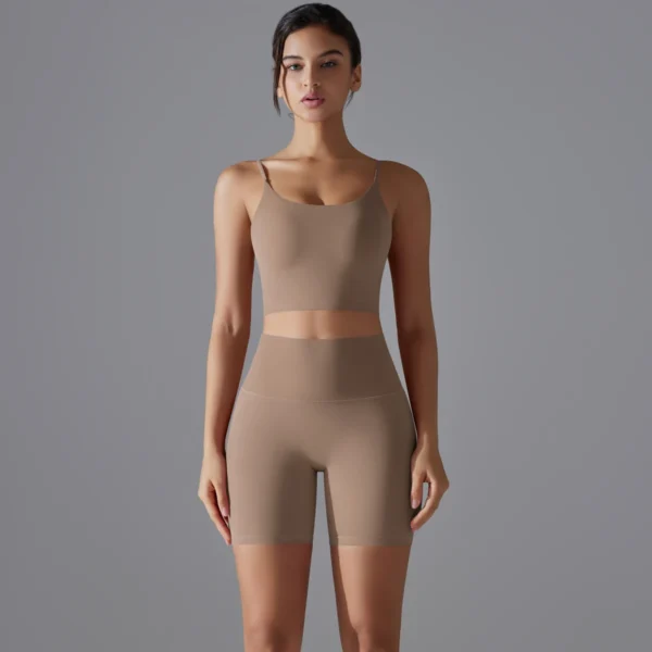 SoftFit Bra and Shorts Gym Set - Image 38