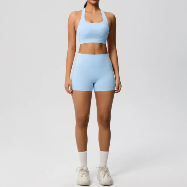 2 Piece AeroForm Shorts and Bra Gym Set - Image 60