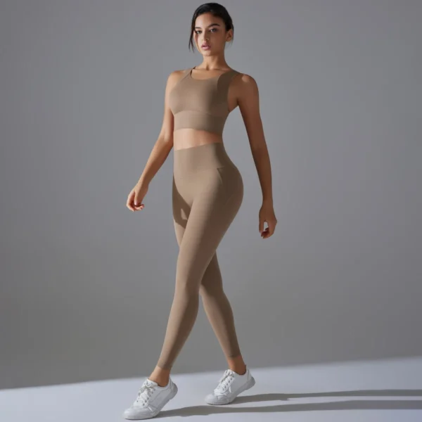 VivaWear High-Neck Bra and Legging Gym Set - Image 6