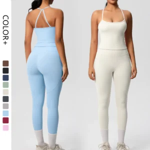 PowerMuse Top and Leggings Gym Set