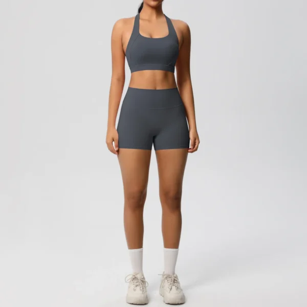 2 Piece AeroForm Shorts and Bra Gym Set - Image 78