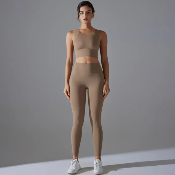 VivaWear High-Neck Bra and Legging Gym Set - Image 3