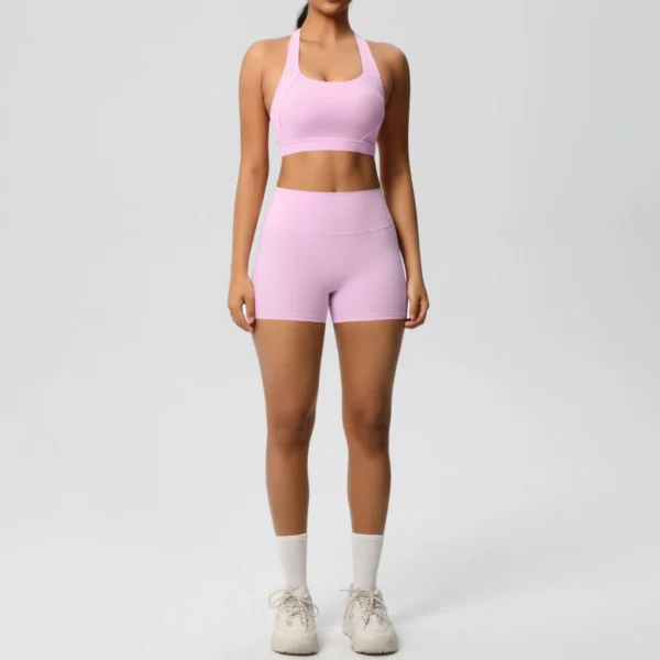 2 Piece AeroForm Shorts and Bra Gym Set - Image 44