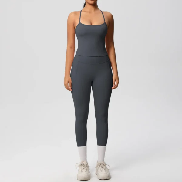 PowerMuse Top and Leggings Gym Set - Image 34
