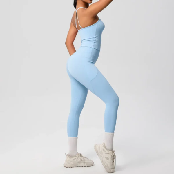 PowerMuse Top and Leggings Gym Set - Image 4