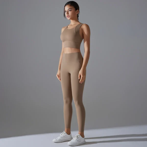 VivaWear High-Neck Bra and Legging Gym Set - Image 4