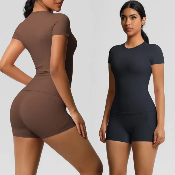 EmberFit Top and Shorts Gym Set
