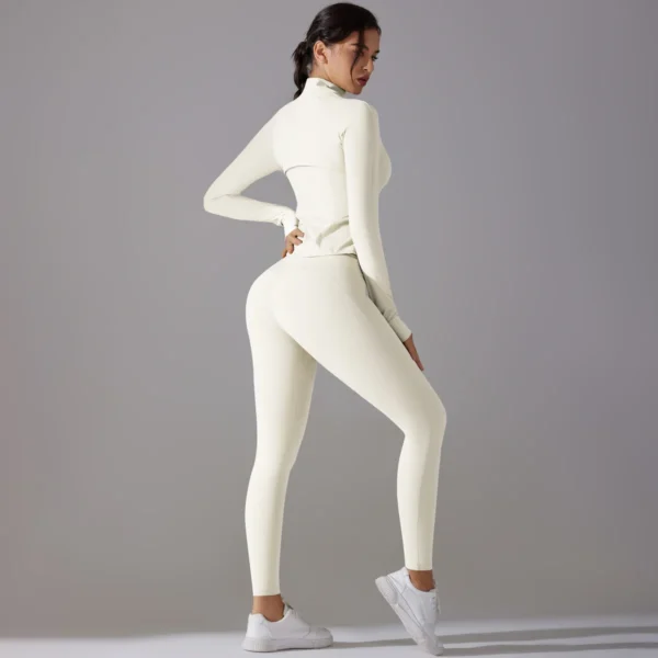 QuickDry Form Jacket and Leggings Gym Sets - Image 6
