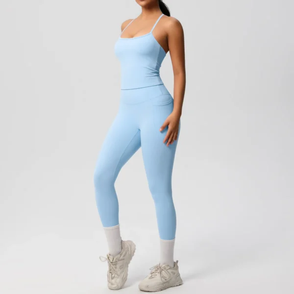 PowerMuse Top and Leggings Gym Set - Image 3