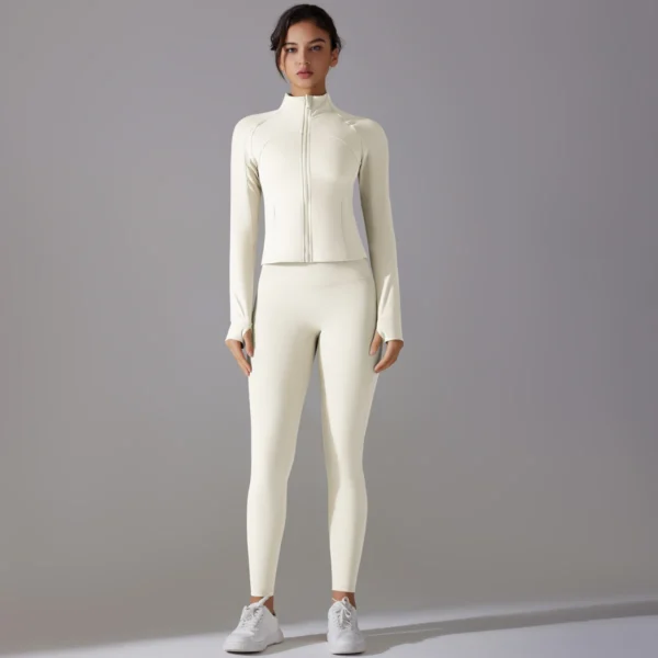 QuickDry Form Jacket and Leggings Gym Sets - Image 28