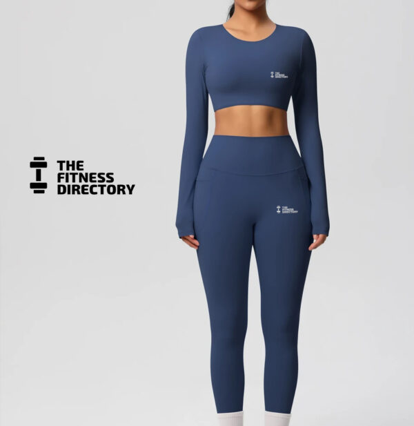 FitGirl Padded Longsleeve Top and Leggings Gym Set - Image 15
