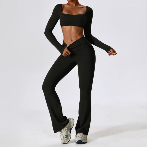 Pretty Poise Longsleeve Top and Flarred Trousers